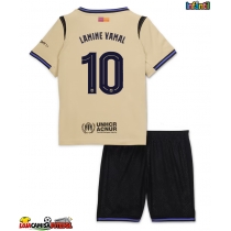 Camisa de Futebol Barcelona Lamine Yamal #10 Equipamento Secundário Infantil 2025-26 Manga Curta (+ Calças curtas)